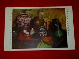 浅井松彦　赤い盆　帝國美術院第1回美術展覧会（絵葉書）1枚