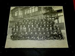 古写真　岡山・第4回中学校卒業生記念　明治43.2.11　備中矢掛・渡邉盛業館謹写