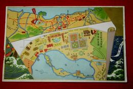 福岡　東亜勧業博覧会会場配置図（絵葉書）1枚