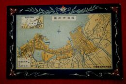 福岡市街図（絵葉書）1枚