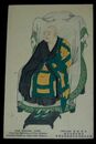 木版画　武将　北條時頼（絵葉書）1枚