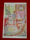 辻永　画室の一日　帝國美術院第12回美術展覧会（絵葉書）1枚