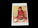 大森義夫　三味線を持てるポーズ　帝國美術院第4回美術展覧会（絵葉書）1枚