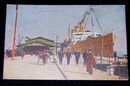 横浜桟橋（絵葉書）1枚