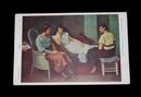 佐分眞　室内　第15回帝国美術院展覧会（絵葉書）1枚