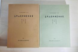 高野山発掘調査報告書