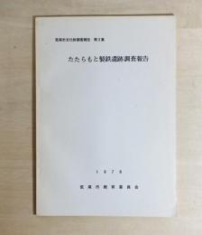 たたらもと製鉄遺跡調査報告