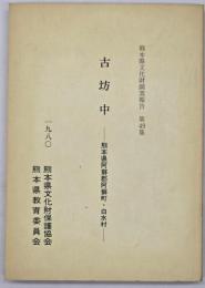 古坊中　熊本県文化財調査報告第49集