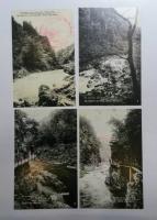 絵はがき　神秘の境　長門峡の佳景　１６枚
