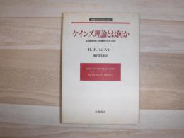 ケインズ理論とは何か : 市場経済の金融的不安定性