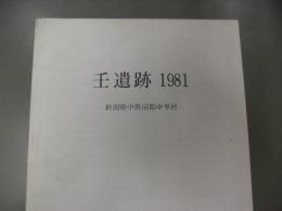 壬遺跡　1981　新潟県中魚沼郡中里村