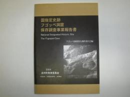 国指定史跡フゴッペ洞窟保存調査事業報告書