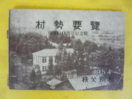 村勢要覧　開基６０周年記念号　昭和２９年