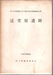 辻堂原遺跡 : 吹上中学校建設に伴う埋蔵文化財発掘調査報告書