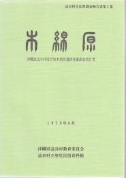 木綿原 : 沖縄県読谷村渡具知木綿原遺跡発掘調査報告書