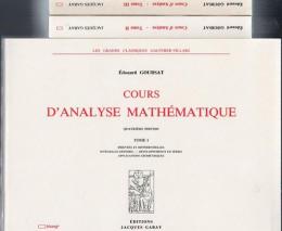 Cours d’Analyse Mathematique Tome 1-3 4th． 4th．3rd Edition 