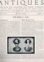 The Magazine ANTIQUES 1933年 Jan～June 6冊 合本製本【海外図書館除籍本】