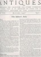 The Magazine ANTIQUES 1937年 Jan～June 6冊 合本製本【海外図書館除籍本】