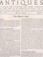 The Magazine ANTIQUES 1937年 Jan～June 6冊 合本製本【海外図書館除籍本】