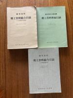 鹿児島県郷土資料総合目録　３冊　（公共図書館所蔵１と２+郷土資料増加目録)昭和53年4月1日～昭和63年3月31日まで