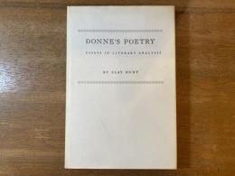 【洋書】Donne's Poetry: Essays in Literary Analysis