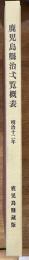 鹿児島縣治弌覧概表