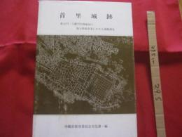 ☆首里城跡   　 歓会門　 ・　 久慶門内側地域の復元整備事業にかかる遺構調査   　　　　       【沖縄・琉球・歴史・文化】