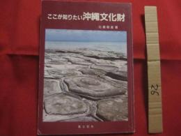 ここが知りたい沖縄文化財    　　比嘉 朝進 　著        　　　　   【沖縄・琉球・歴史・文化・遺跡・城跡・建造物・美術・工芸・自然・生物】