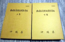 琉球政府財政関係資料　上下巻セット