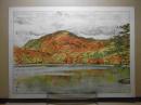 十二湖風景　＜多色石版＞　（深浦町） 青森県画譜：昭和8年
