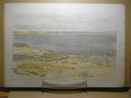 小川原沼風景　＜石版＞（上北郡） 青森県画譜：昭和8年