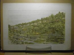 板留温泉　＜石板＞（旧山形村現黒石市） 青森県画譜：昭和9年