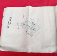 山形県南置賜郡数馬村　絵図　　