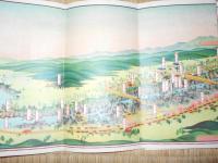 鳥瞰図　巖美渓名勝案内