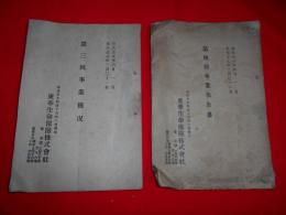 東華生命保険株式会社資料　2点　（第三回事業概況　自大正５年４月１日至大正６年３月３１日　　第四回事業報告書　自大正6年4月1日至大正7年3月31日）