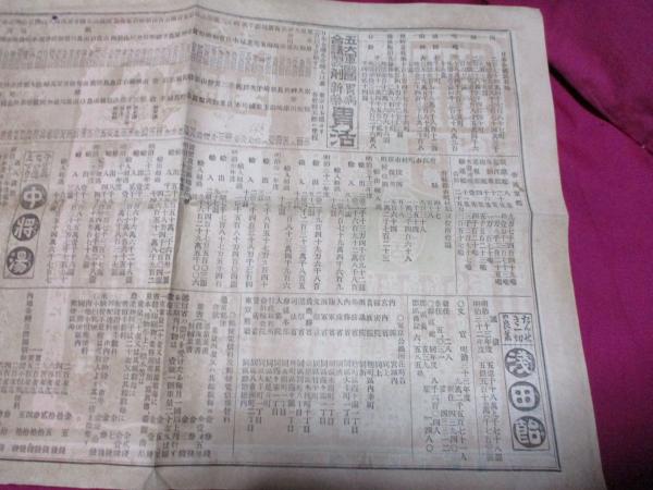 明治時代の薬屋の広告・チラシ 浅田飴・中将湯・胃活・堀内伊太郎 