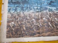 陸軍演習工兵之作業 　　 石版画　