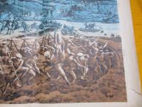 陸軍演習工兵之作業 　　 石版画　