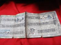 大日本二千年袖鑑 　 全　　折帖　　木版画