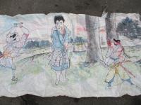 古い手描のポスター　  　武士の決闘　