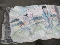 古い手描のポスター　  　武士の決闘　