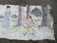 古い手描のポスター　  　武士の決闘　