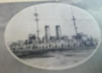 古い写真　　戦艦　三笠　　　
