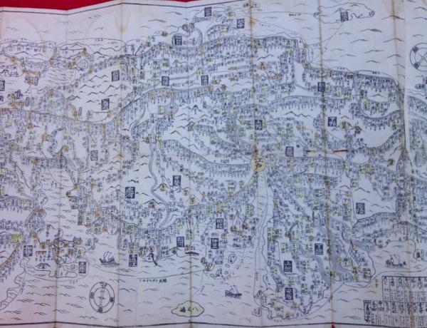 大日本早引細見絵図 絵図屋庄八 木版 / 古本、中古本、古書籍の通販は