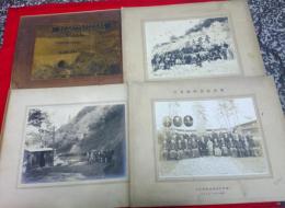 小瀧宮内線東置賜郡吉野村萩酒町暗梁架設工事十一月竣工記念写真　　他関係写真一括　　合計四枚　　