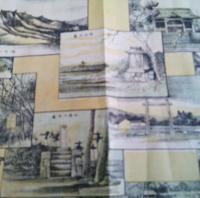 屋嶋古戦場十二景図　　石版画　