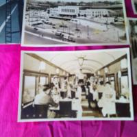 絵葉書　　汽車の旅　　５枚　袋付　