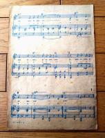 楽譜【シャンソンアルバムVoｌ．１（人の気も知らないで・パリの屋根の下・ボレロ/３曲入り）Ｂ５・全８Ｐ】ムジク社（昭和２１年？）