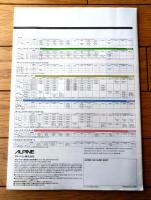 【アルパイン・カーオーディオ・カタログ１９８５－８６秋冬版（全１６ページ・一枚物）】（昭和６０年９月）