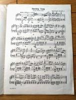 楽譜【メンデルスゾーン ハンティング・ソング（共益ピアノ・シート・ミュージック２０１８）】共益商社書店/昭和８年